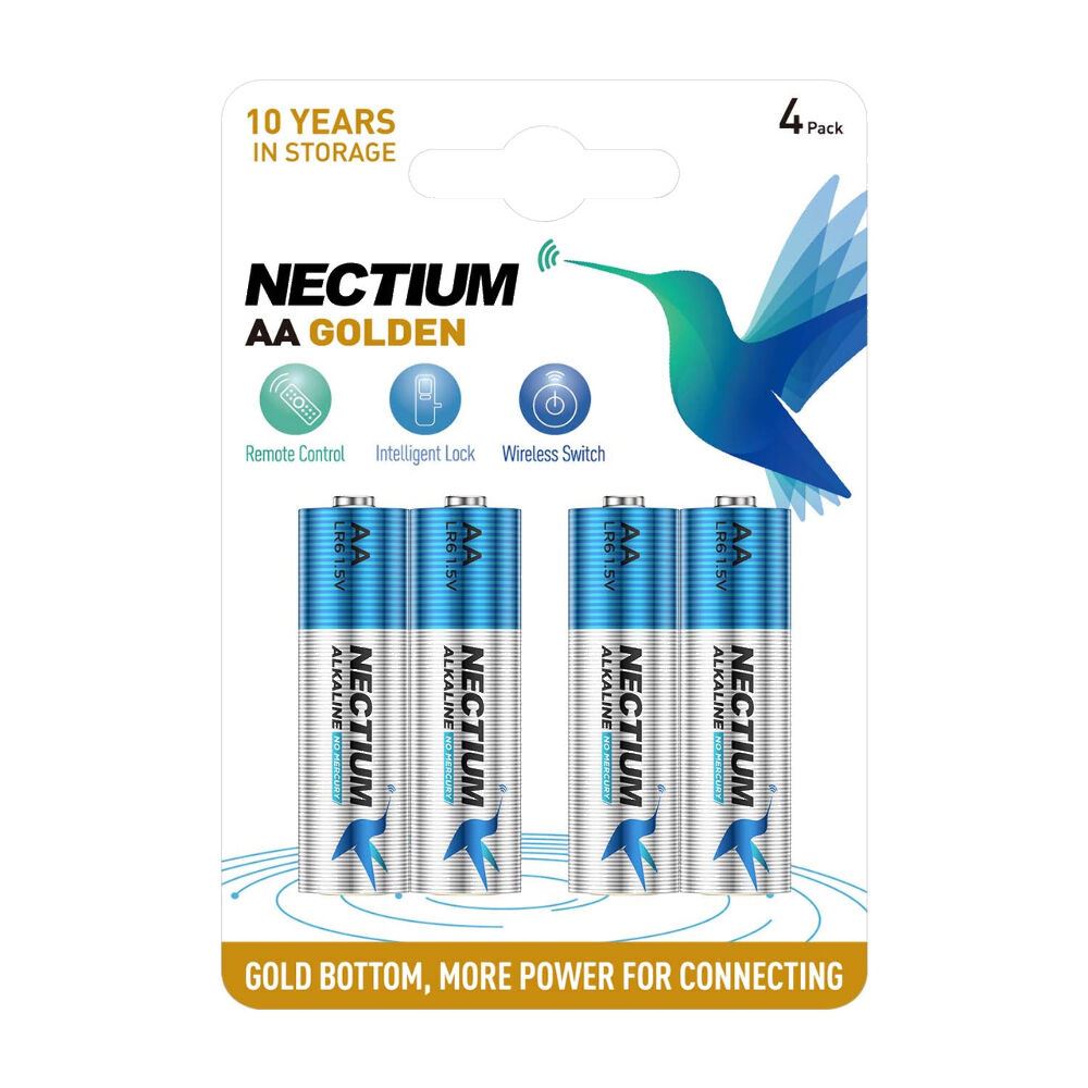 Лужна батарейка Nectium AA/LR6 4шт/уп blister
