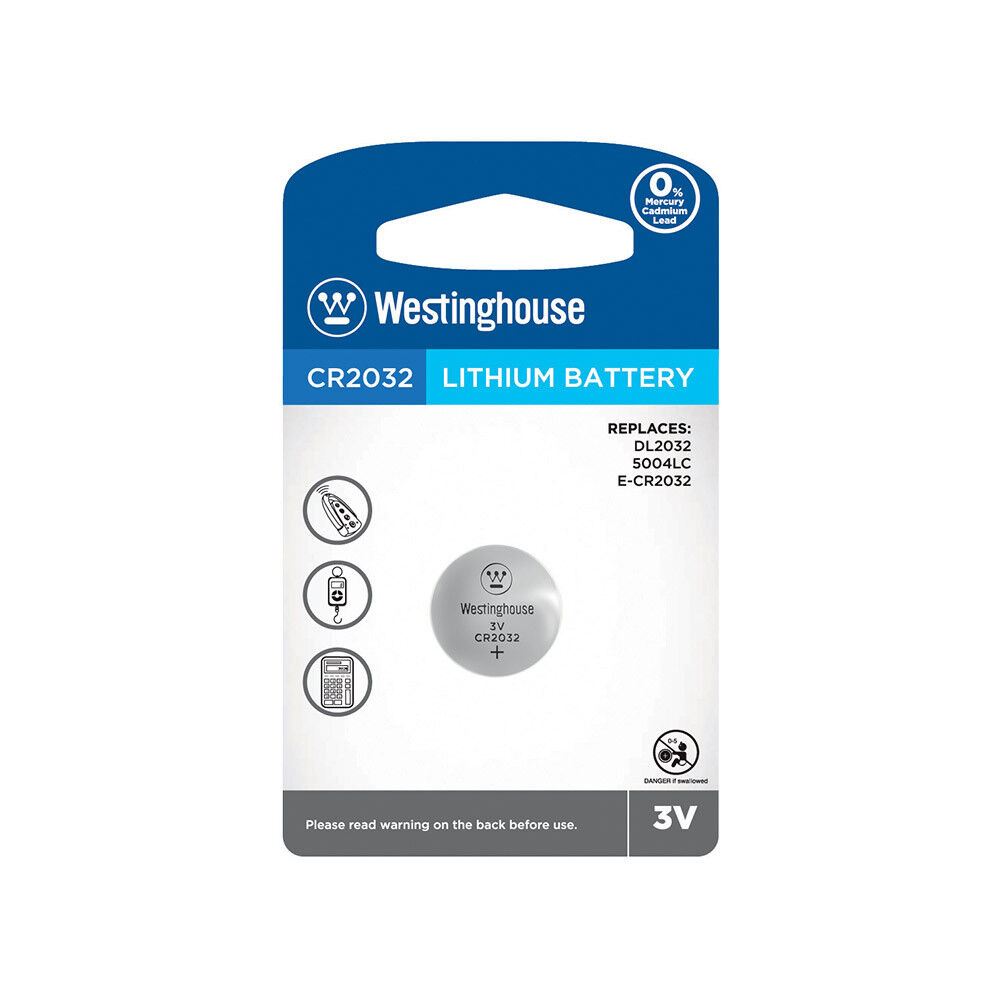 Літієва батарейка Westinghouse Lithium "таблетка" CR2032 1шт/уп blister
