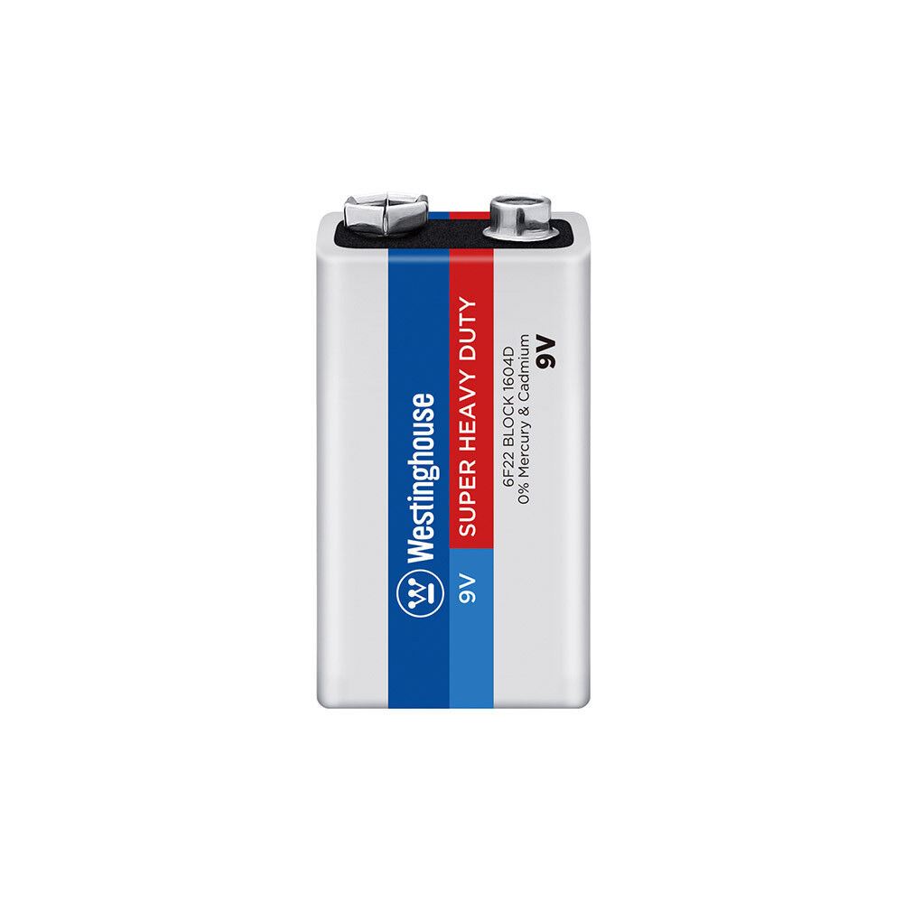 Сольова батарейка Westinghouse Super Heavy Duty 9V/6F22 Крона 1шт/уп shrink