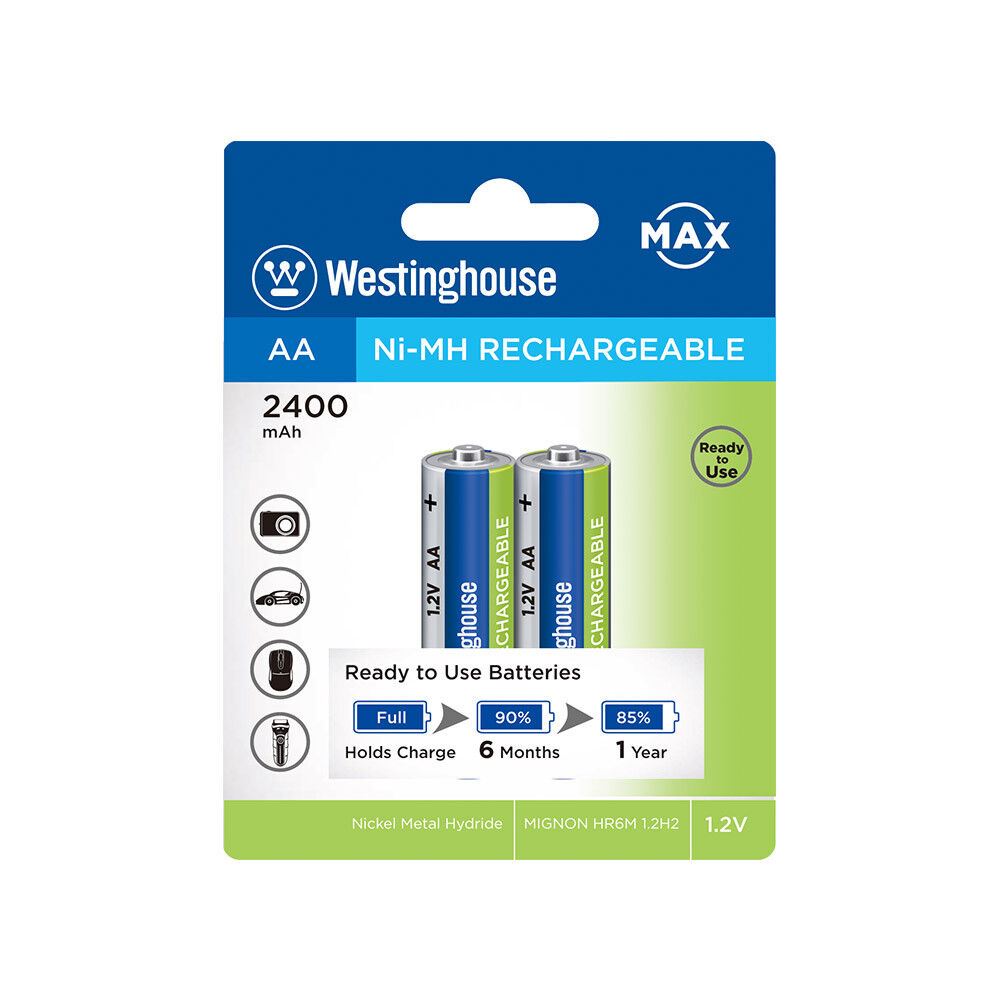 Акумулятор Westinghouse Ni-Mh 2400 Max АА/R6 2шт/уп blister