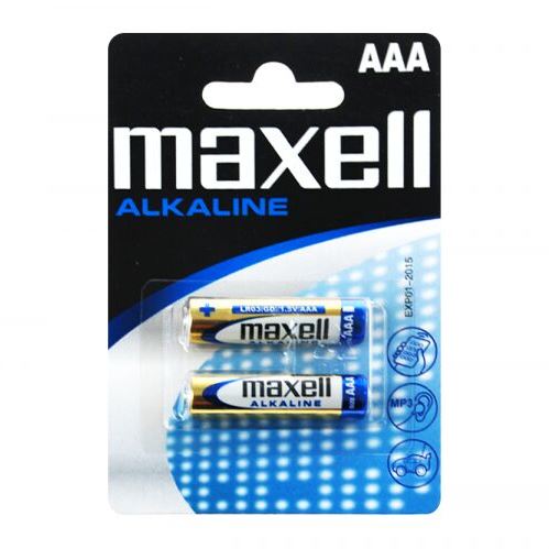 Лужна батарейка Maxell Alkaline AAA/LR03 2шт/уп blister