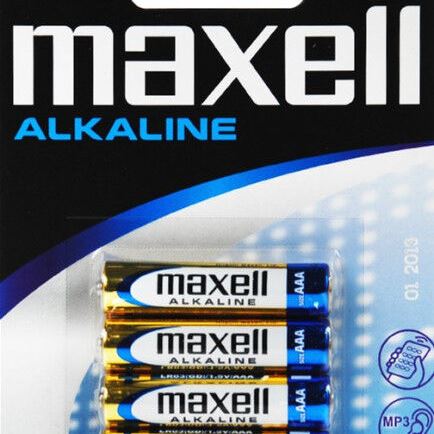 Лужна батарейка Maxell Alkaline AAA/LR03 4шт/уп blister