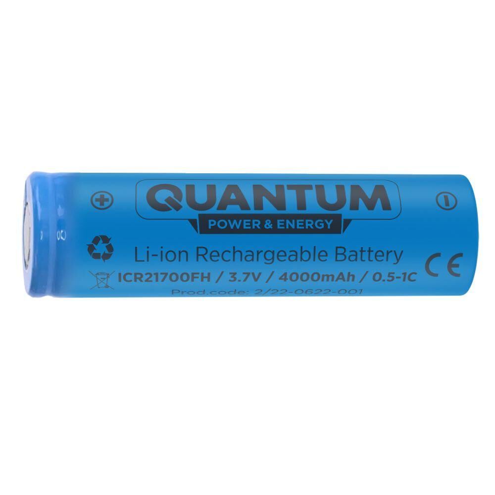 Акумулятор літій-іонний Quantum Li-ion ICR21700, 4000mAh, 0.5-1С, 1шт/уп