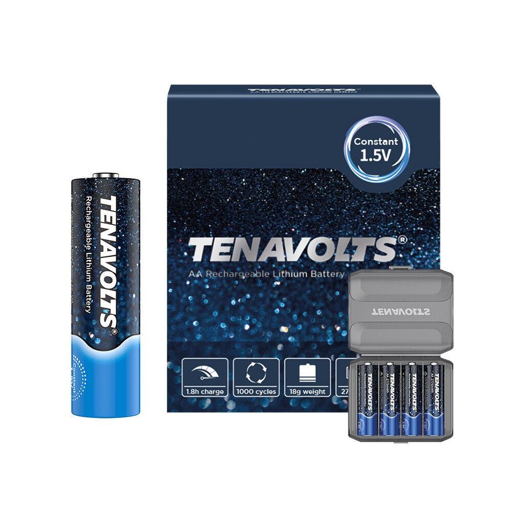 Літієвий Акумулятор TENAVOLTS AA 1850mAh 1.5 V 4шт./уп box.