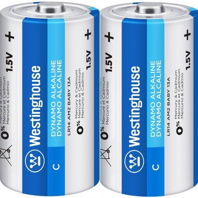 Лужна батарейка Westinghouse Dynamo Alkaline C/LR14 2шт/уп shrink
