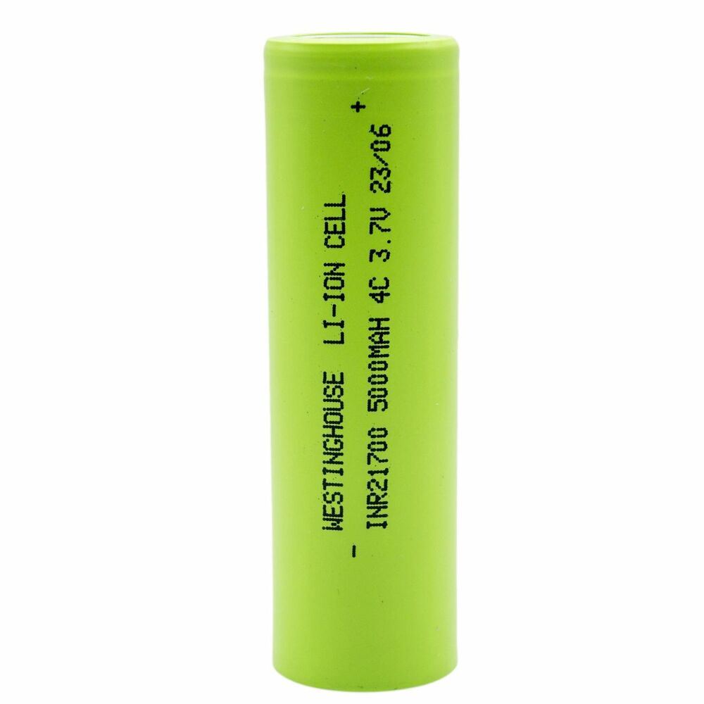 Акумулятор високострумовий літій-іонний Westinghouse Li-ion INR21700, 3.7V, 5000mAh, 4С, 1шт