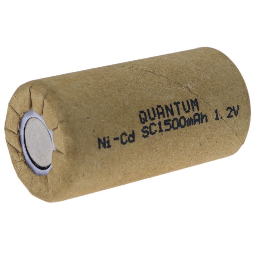 Акумулятор Ni-Cd технічний Quantum 1500mAh 1.2V SC Flat, 1шт/уп
