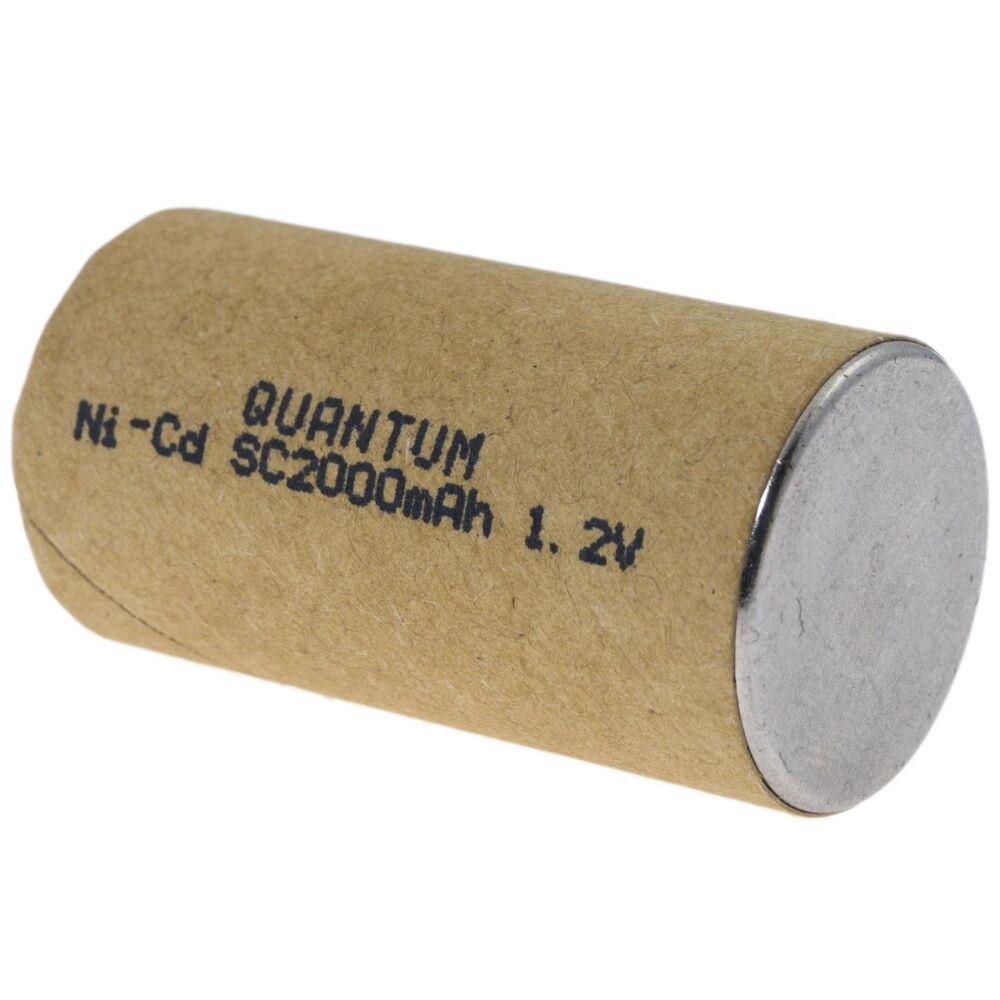 Акумулятор Ni-Cd технічний Quantum 2000mAh 1.2V SC Flat, 1шт/уп